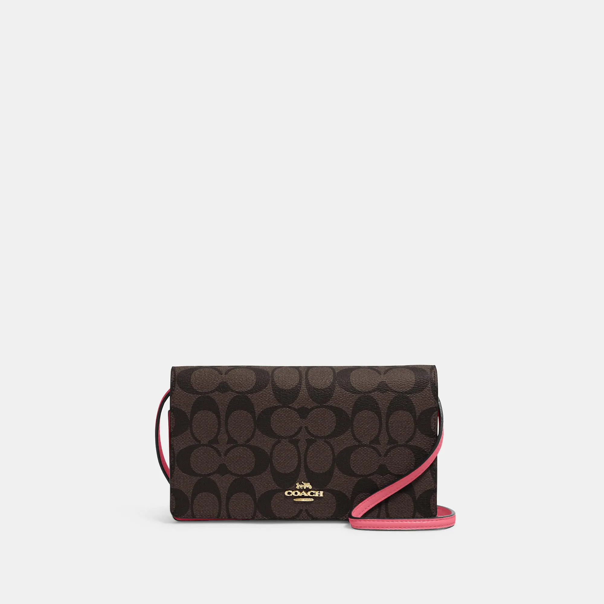 Reformation Coach Outlet Anna Foldover Crossbody Clutch In Signature Canvas