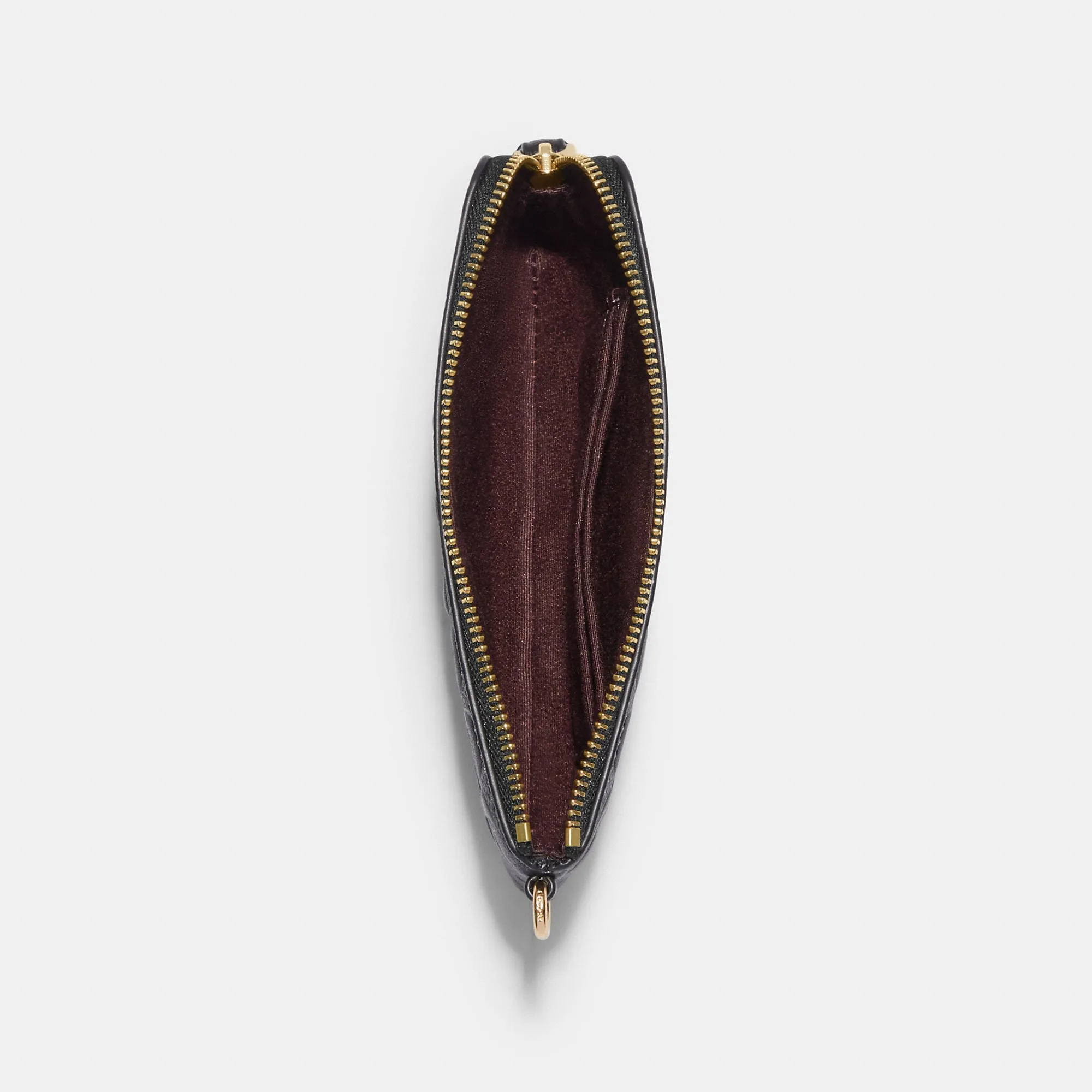 Reformation Coach Outlet Boxed Corner Zip Wristlet In Signature Leather