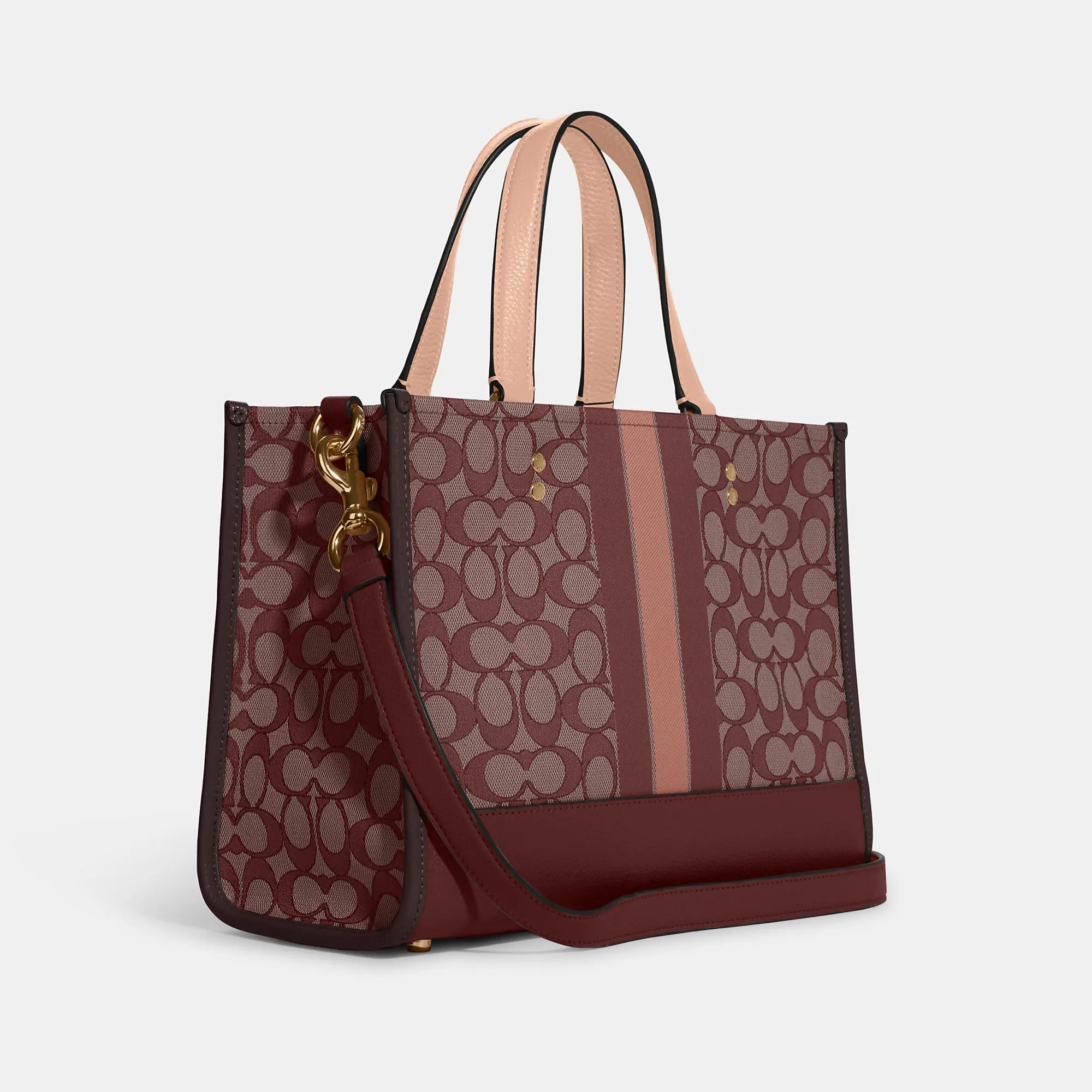 Reformation Coach Outlet Dempsey Carryall In Signature Jacquard With Stripe And Coach Patch
