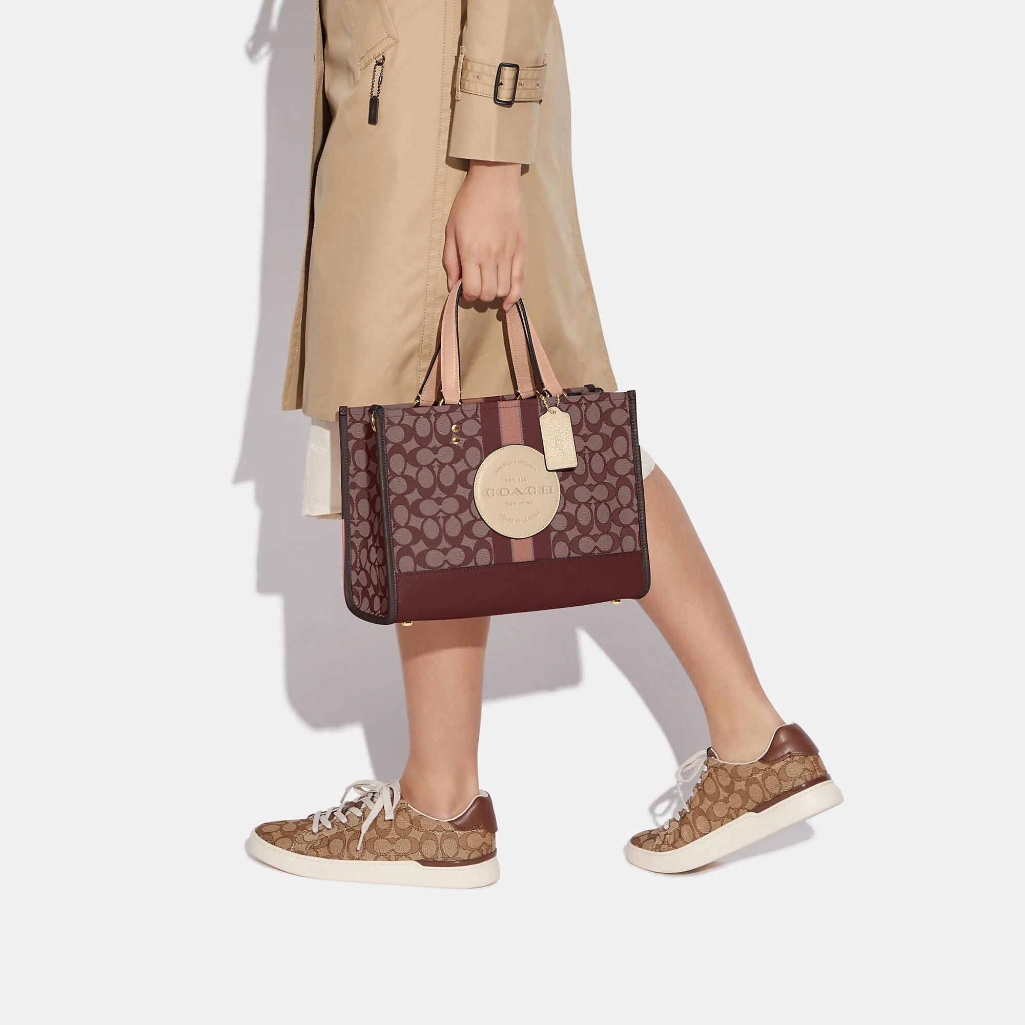 Reformation Coach Outlet Dempsey Carryall In Signature Jacquard With Stripe And Coach Patch