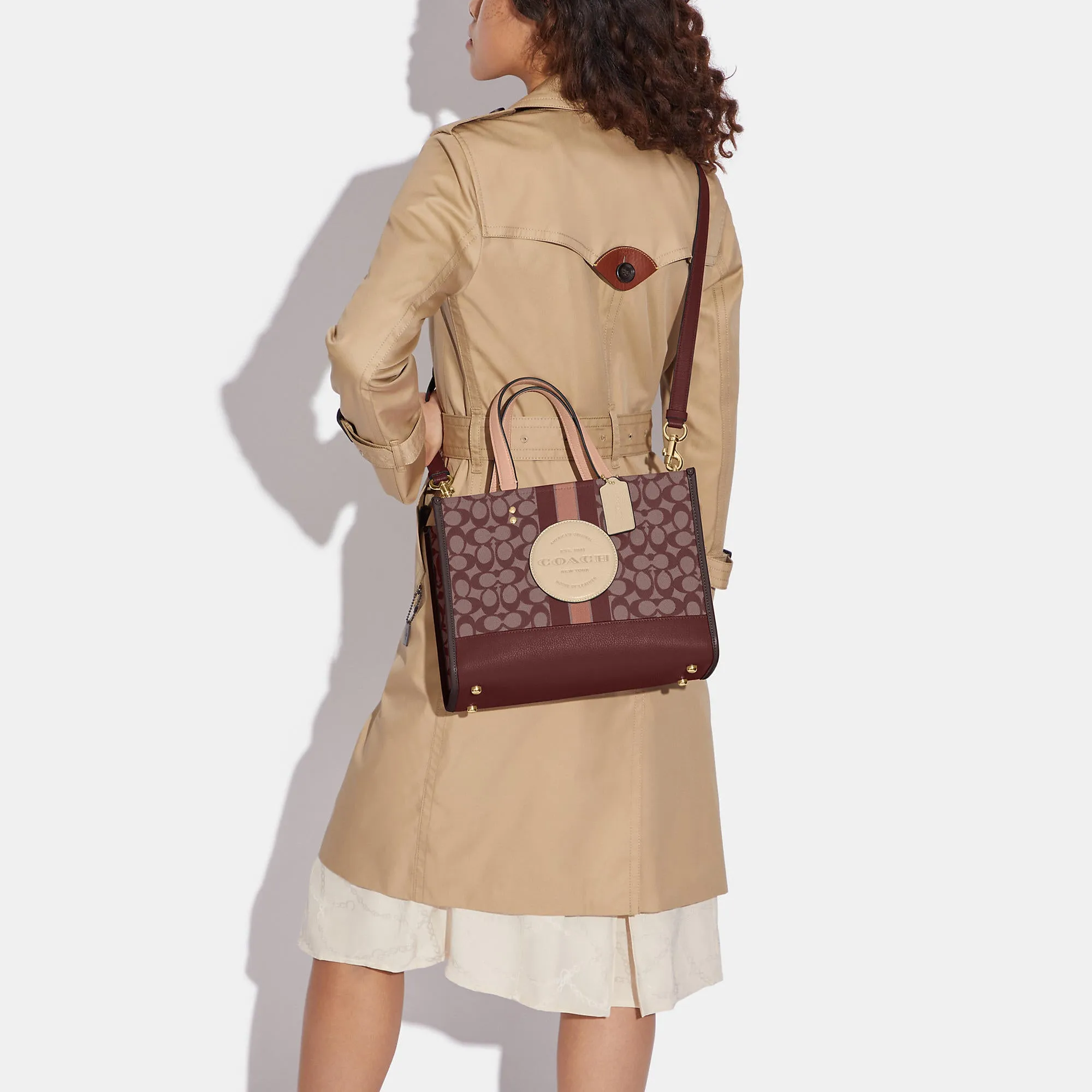 Reformation Coach Outlet Dempsey Carryall In Signature Jacquard With Stripe And Coach Patch