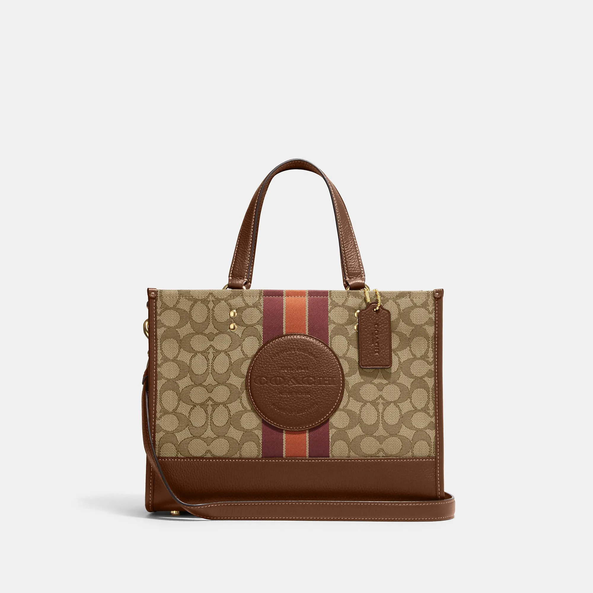 Reformation Coach Outlet Dempsey Carryall In Signature Jacquard With Stripe And Coach Patch