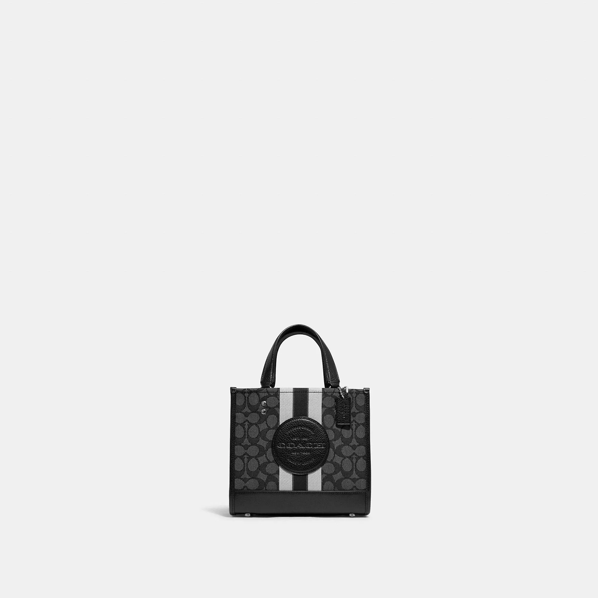 Reformation Coach Outlet Dempsey Tote 22 In Signature Jacquard With Stripe And Coach Patch