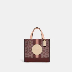 Reformation Coach Outlet Dempsey Tote 22 In Signature Jacquard With Stripe And Coach Patch