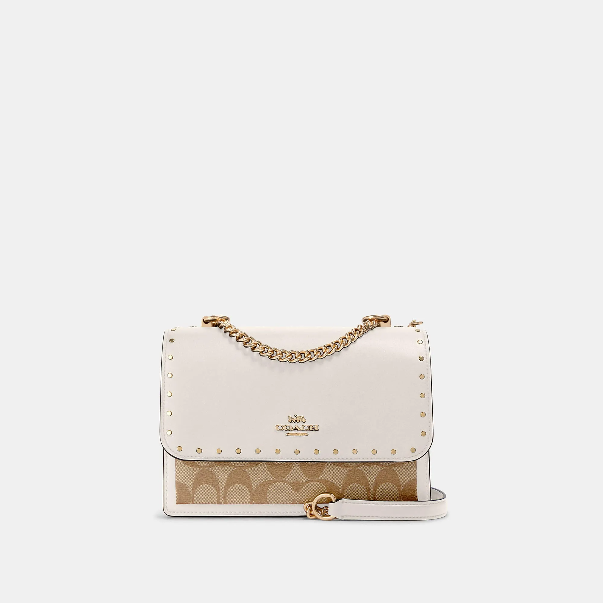 Reformation Coach Outlet Klare Crossbody In Signature Canvas With Rivets