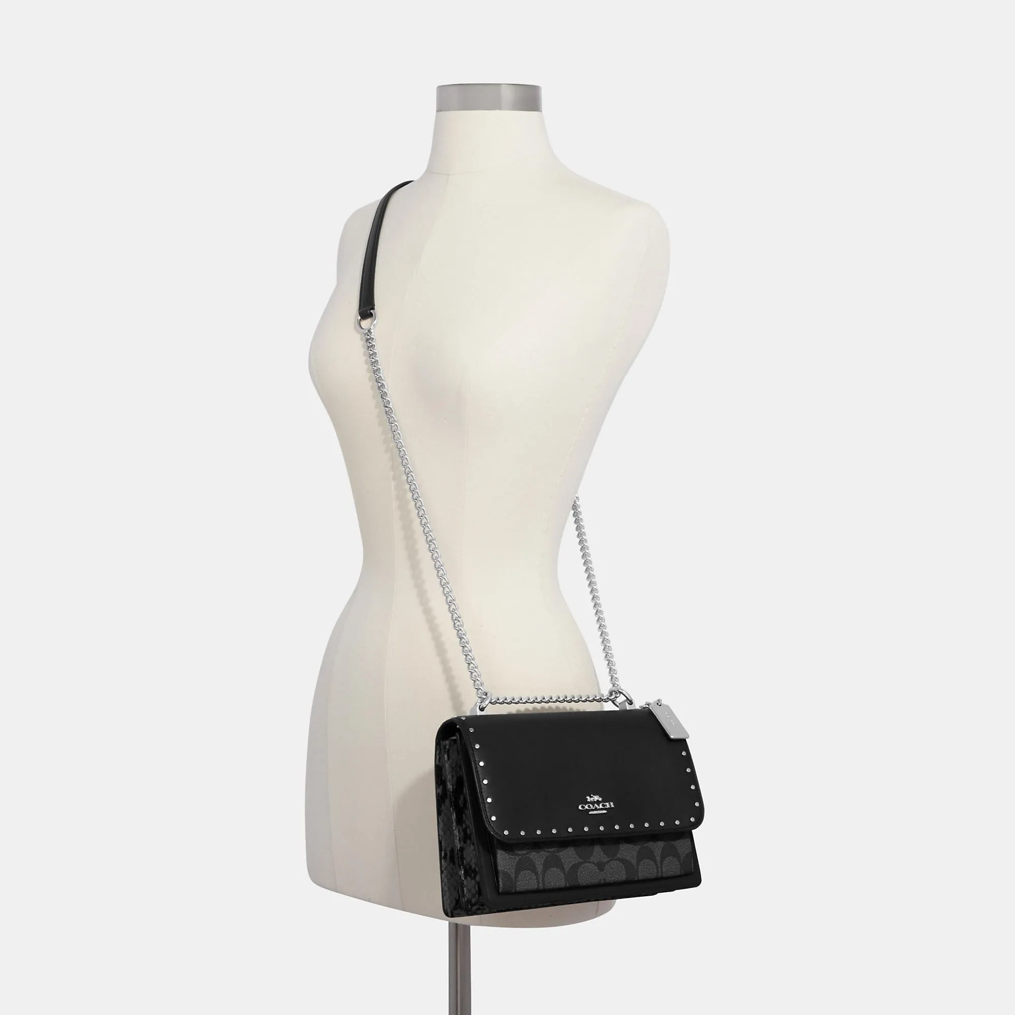 Reformation Coach Outlet Klare Crossbody In Signature Canvas With Rivets
