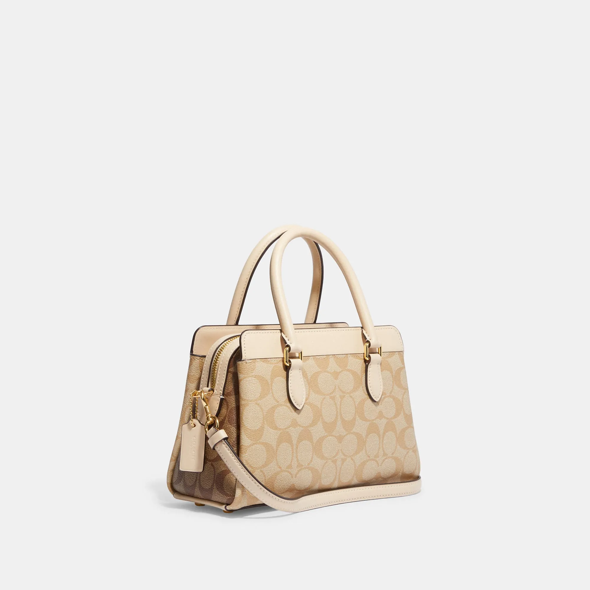 Reformation Coach Outlet Mini Darcie Carryall In Blocked Signature Canvas