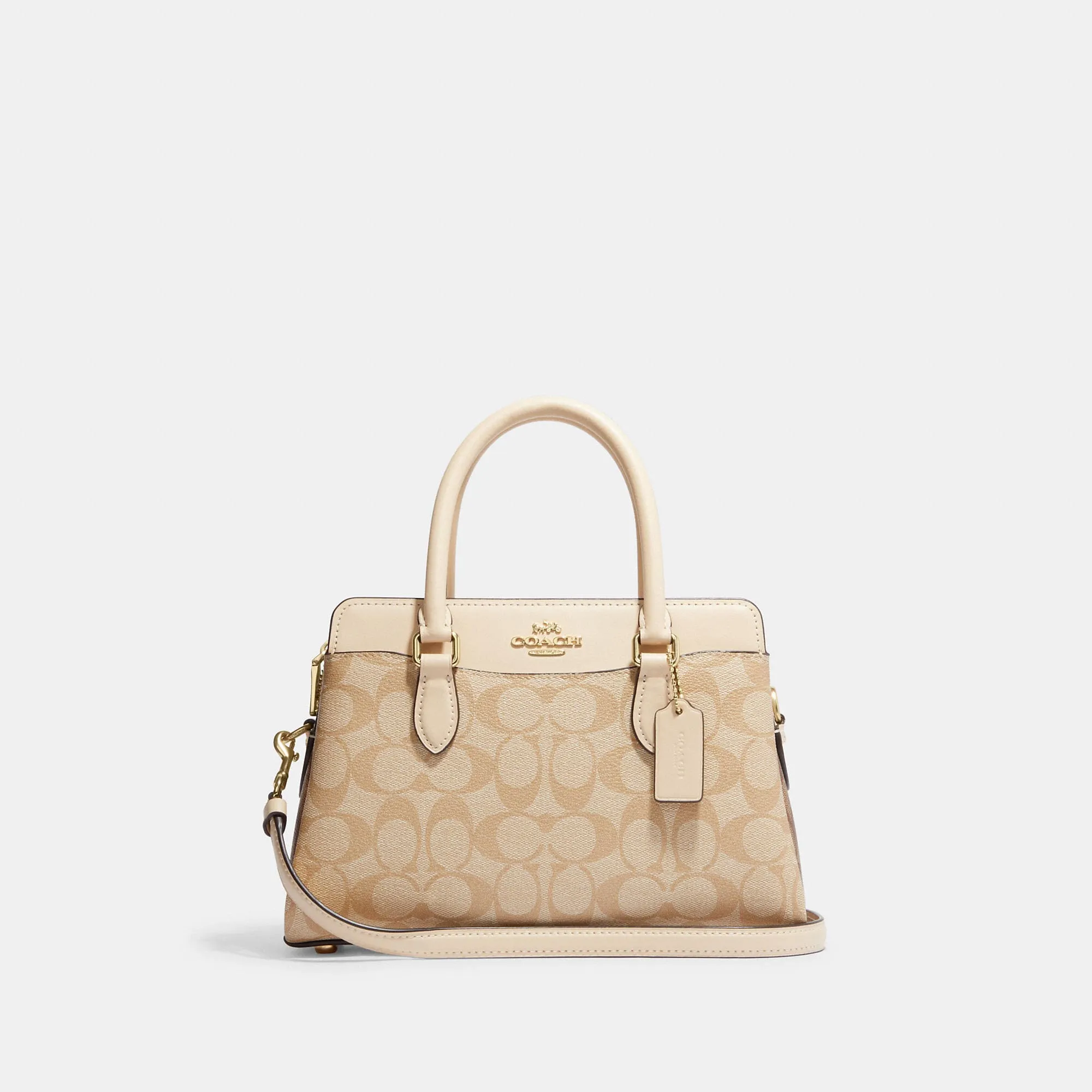 Reformation Coach Outlet Mini Darcie Carryall In Blocked Signature Canvas