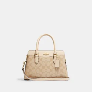 Reformation Coach Outlet Mini Darcie Carryall In Blocked Signature Canvas