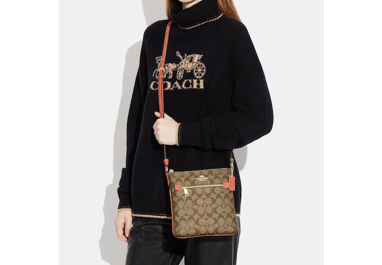 Reformation Coach Outlet Mini Rowan File Bag In Signature Canvas