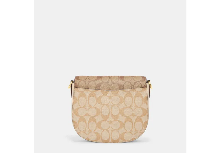 Reformation Coach Outlet Morgan Saddle Bag In Blocked Signature Canvas