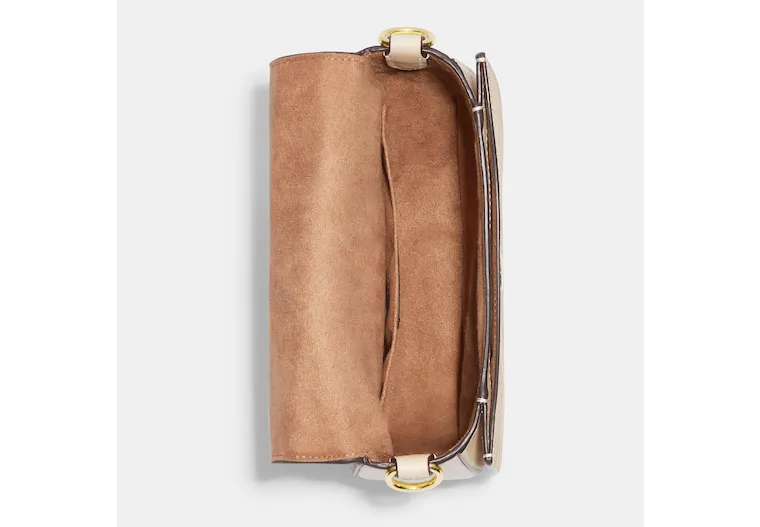 Reformation Coach Outlet Morgan Saddle Bag In Blocked Signature Canvas