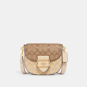 Reformation Coach Outlet Morgan Saddle Bag In Blocked Signature Canvas