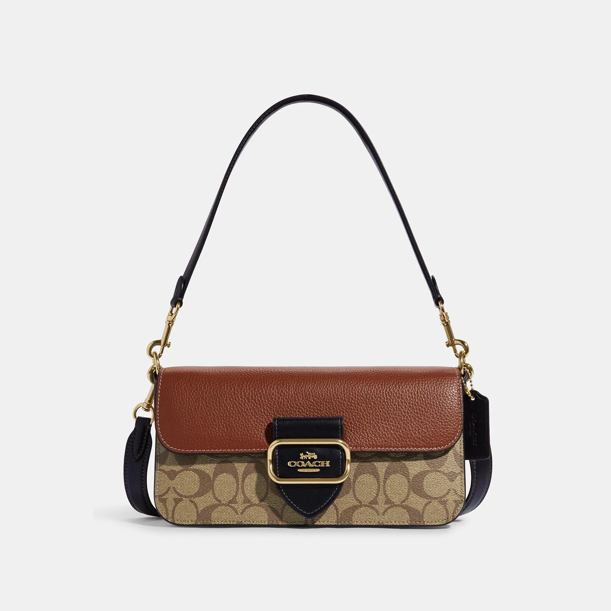 Reformation Coach Outlet Morgan Shoulder Bag In Colorblock Signature Canvas