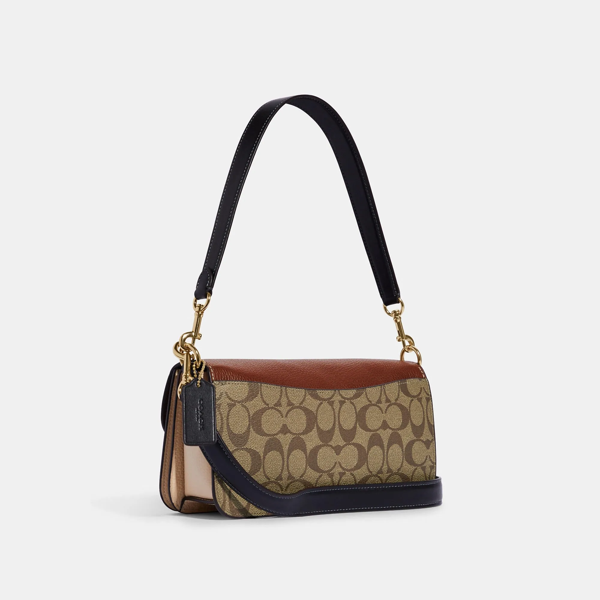 Reformation Coach Outlet Morgan Shoulder Bag In Colorblock Signature Canvas