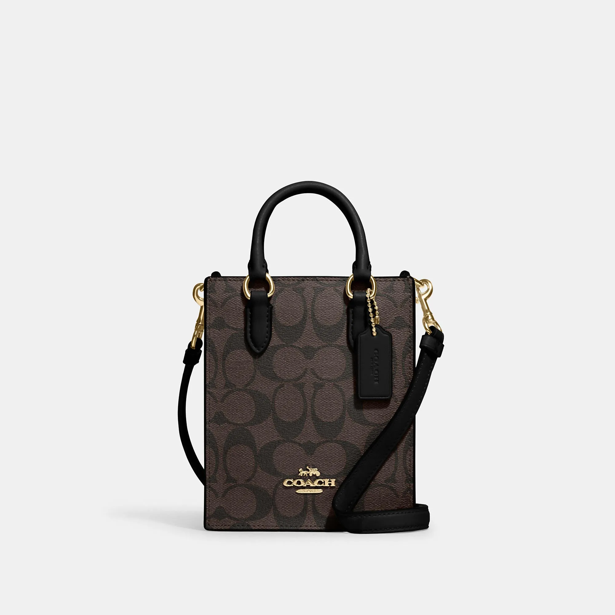 Reformation Coach Outlet North South Mini Tote In Signature Canvas