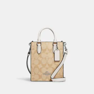 Reformation Coach Outlet North South Mini Tote In Signature Canvas