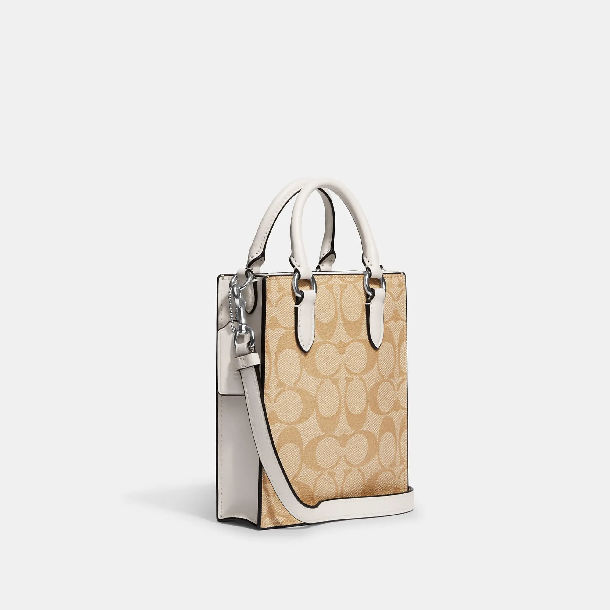 Reformation Coach Outlet North South Mini Tote In Signature Canvas