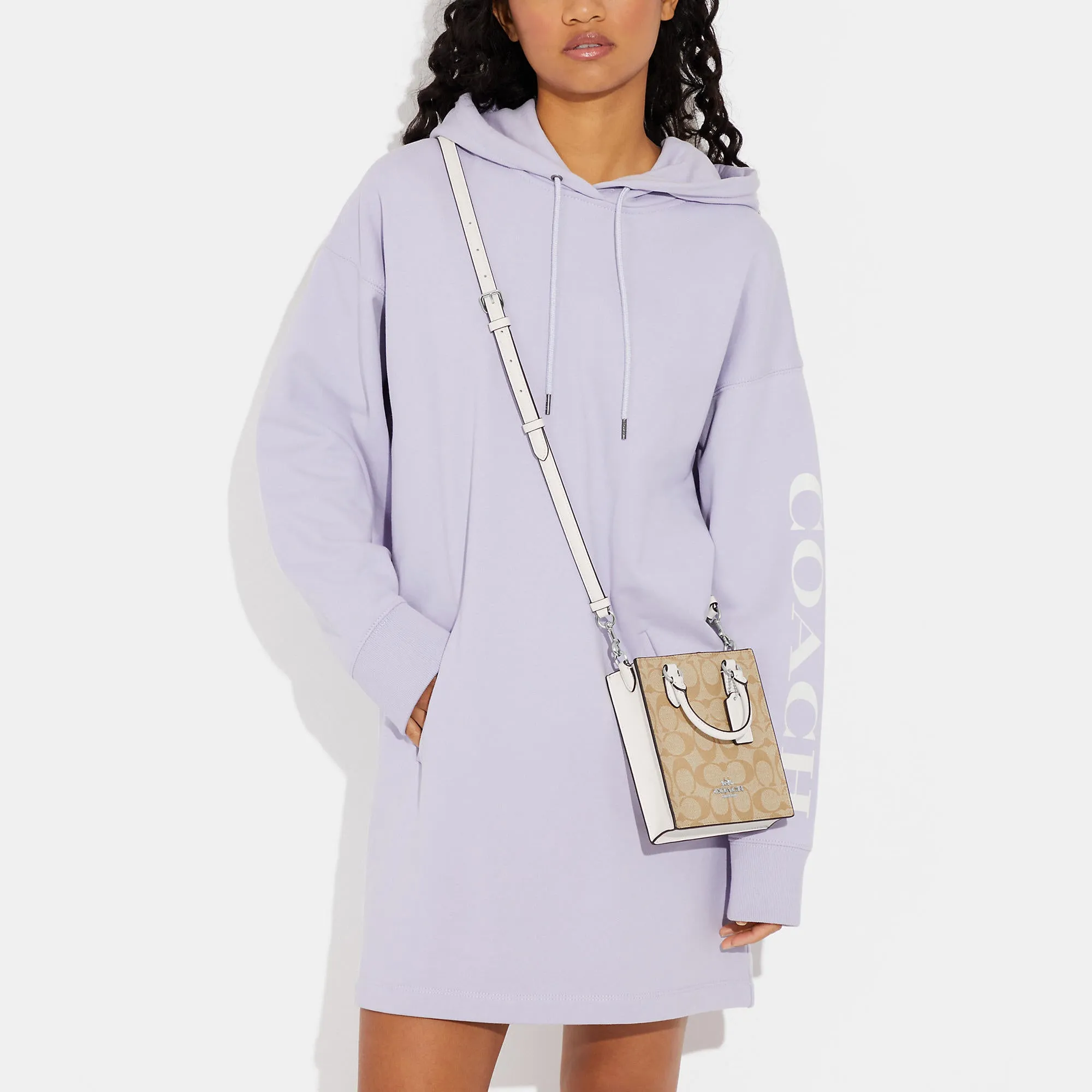 Reformation Coach Outlet North South Mini Tote In Signature Canvas