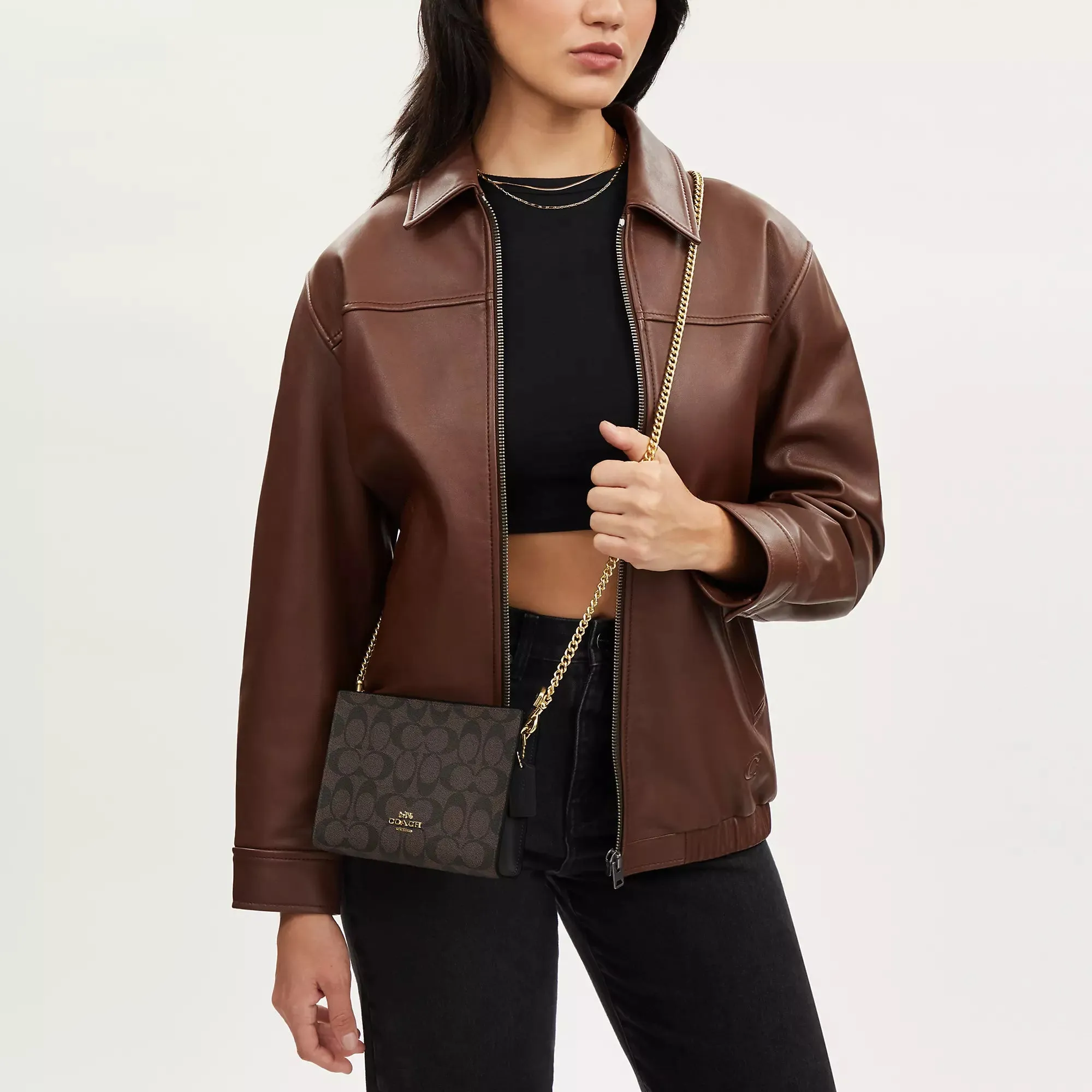 Reformation Coach Outlet Slim Crossbody In Signature Canvas