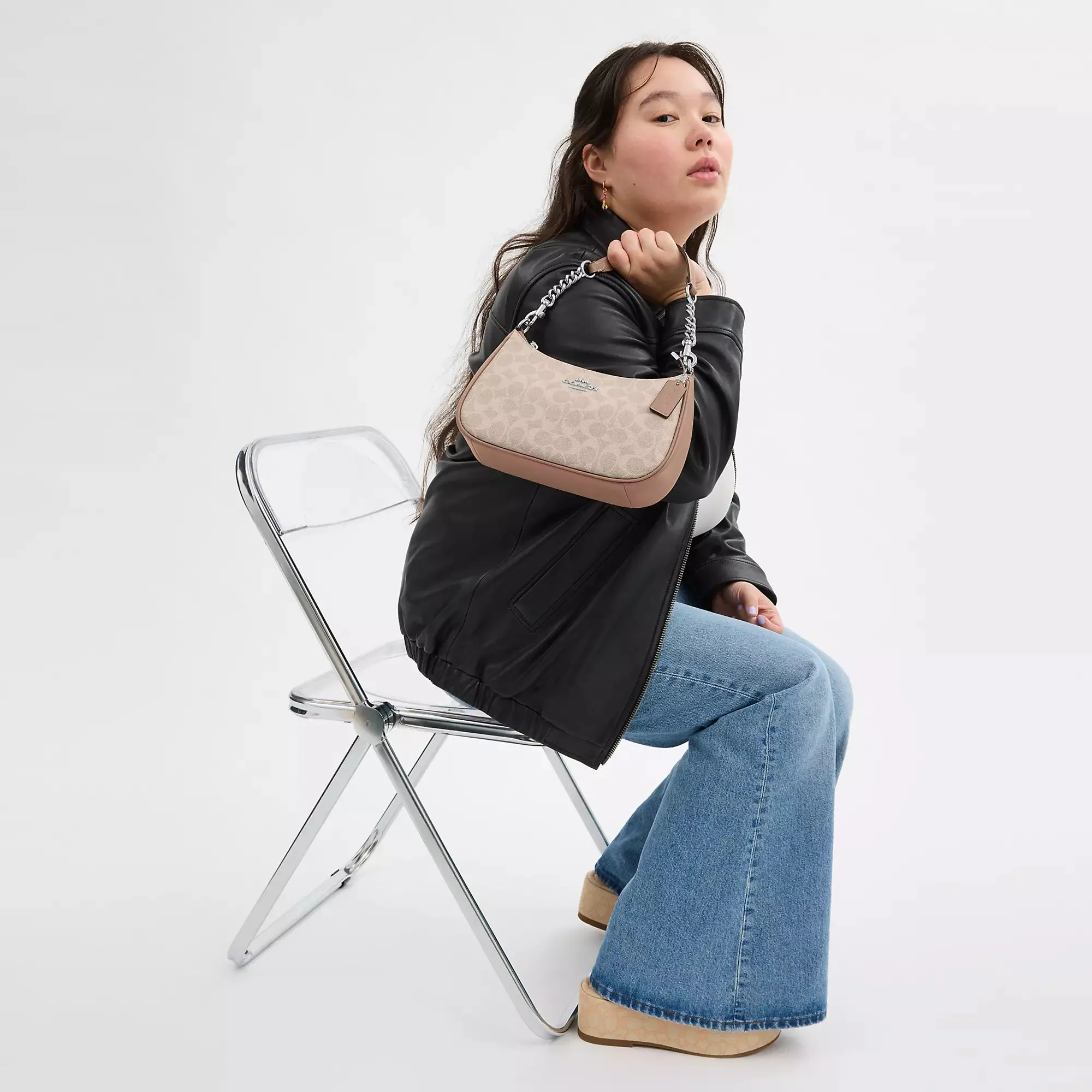 Reformation Coach Outlet Teri Shoulder Bag In Signature Canvas