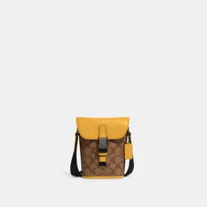 Reformation Coach Outlet Track Small Flap Crossbody In Signature Canvas