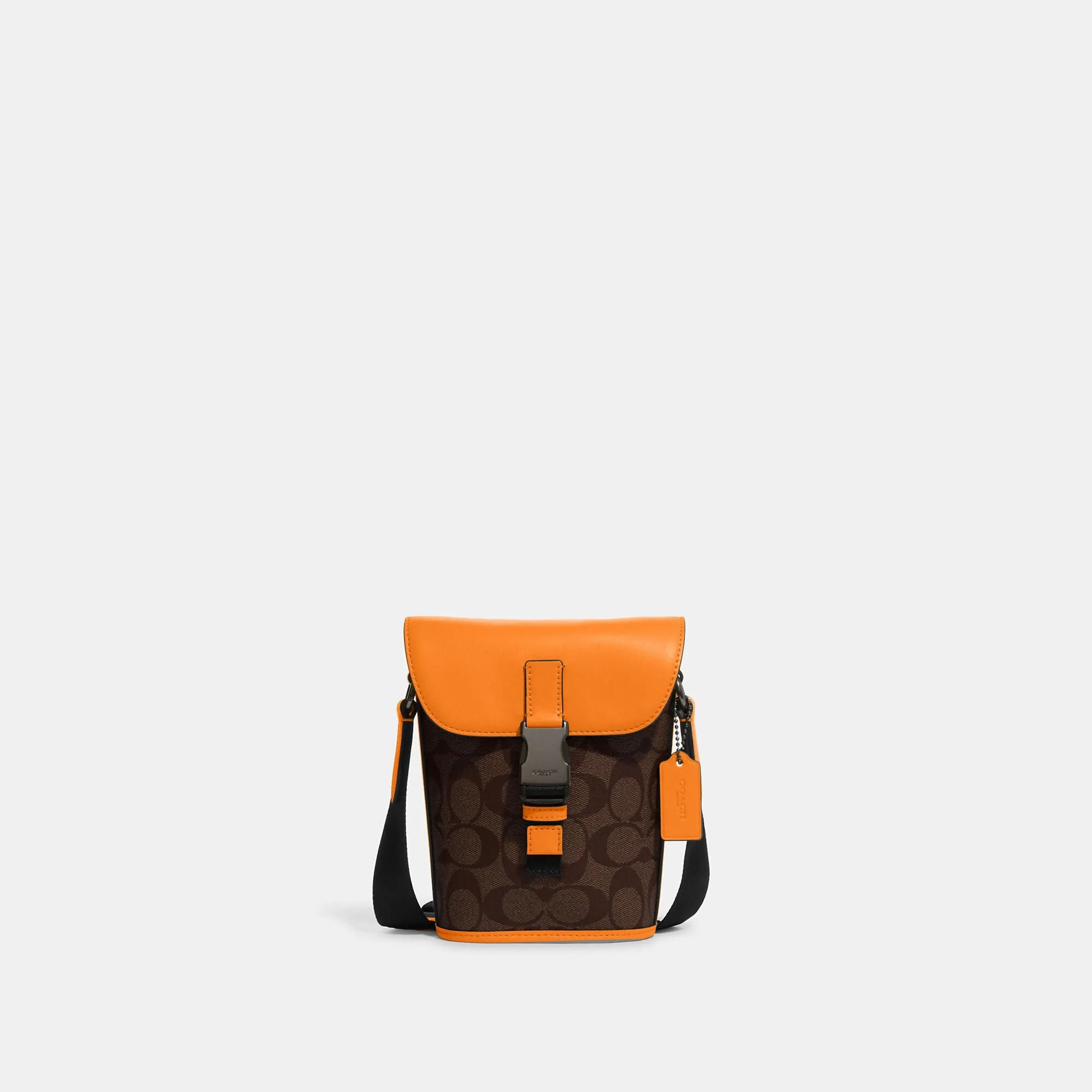 Reformation Coach Outlet Track Small Flap Crossbody In Signature Canvas