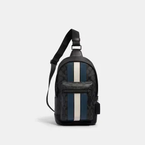 Reformation Coach Outlet West Pack In Signature Canvas With Varsity Stripe