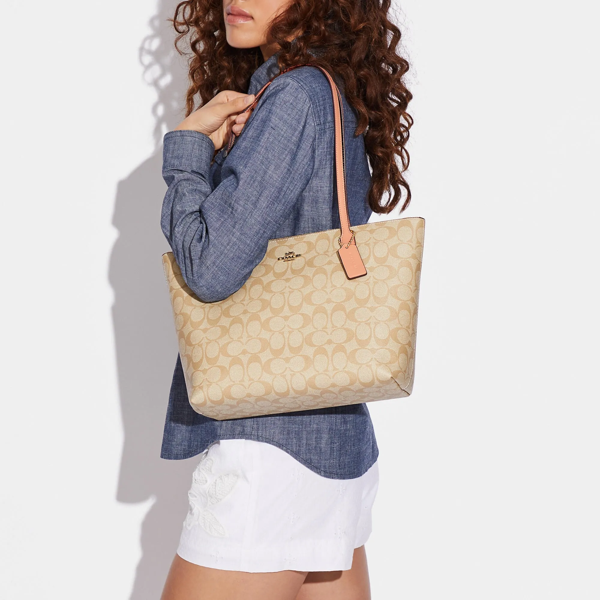 Reformation Coach Outlet Zip Top Tote In Signature Canvas