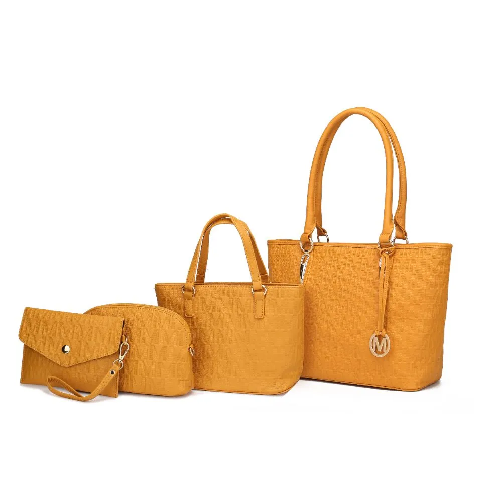 Reformation Edelyn embossed M Signature 4 PCS Tote Set
