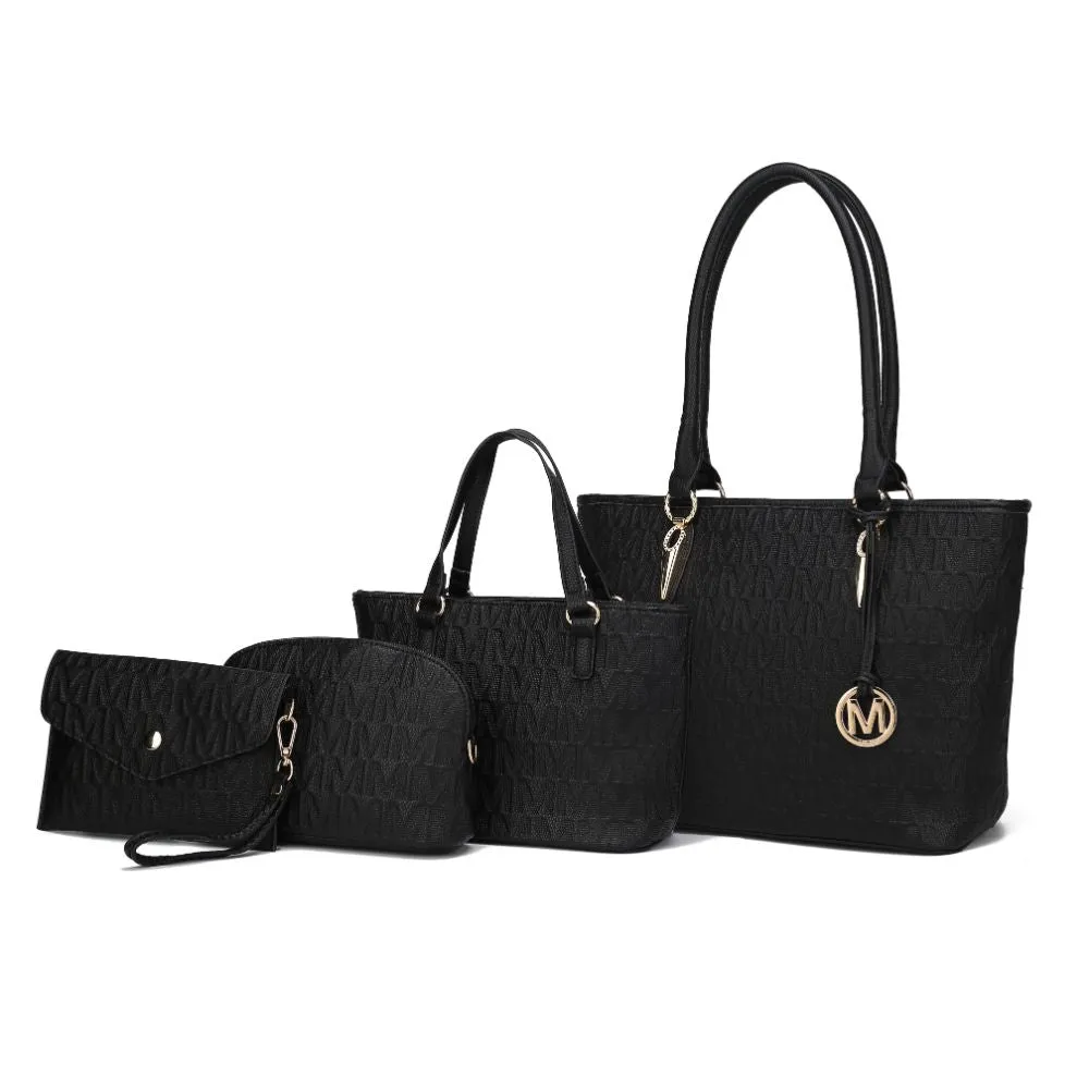 Reformation Edelyn embossed M Signature 4 PCS Tote Set