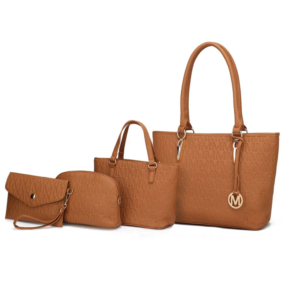 Reformation Edelyn embossed M Signature 4 PCS Tote Set