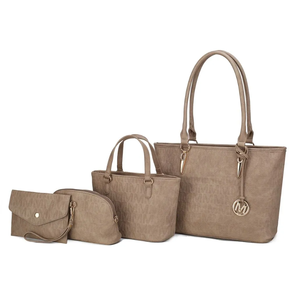 Reformation Edelyn embossed M Signature 4 PCS Tote Set