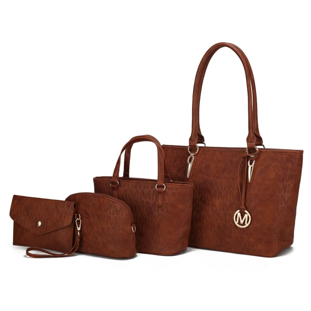 Reformation Edelyn embossed M Signature 4 PCS Tote Set