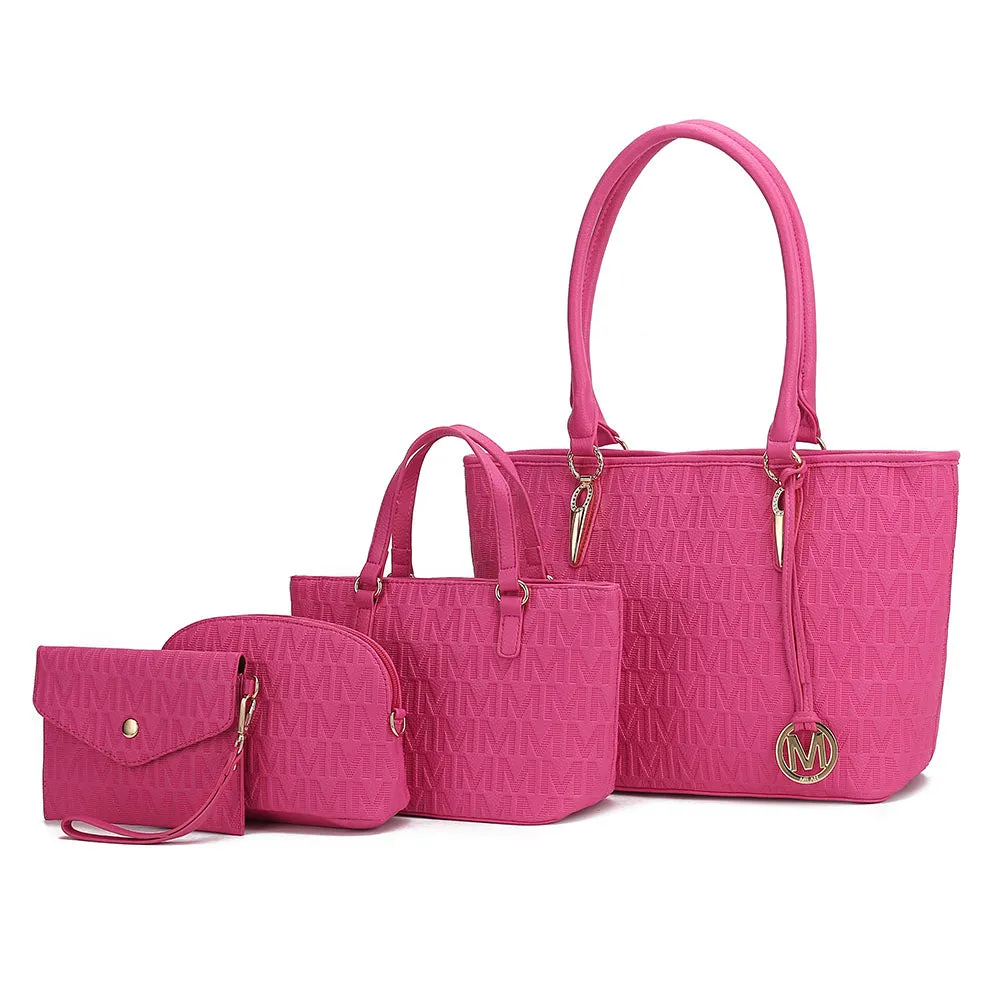 Reformation Edelyn embossed M Signature 4 PCS Tote Set