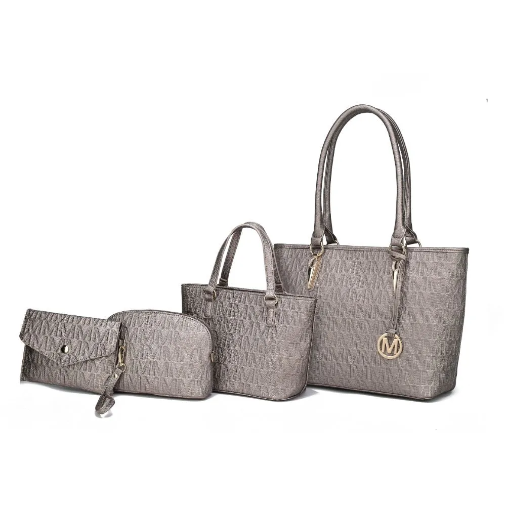 Reformation Edelyn embossed M Signature 4 PCS Tote Set