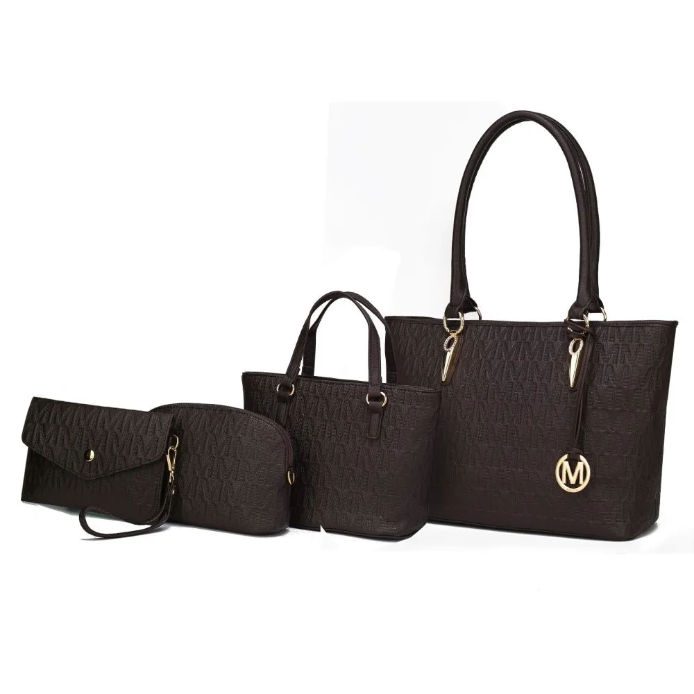 Reformation Edelyn embossed M Signature 4 PCS Tote Set