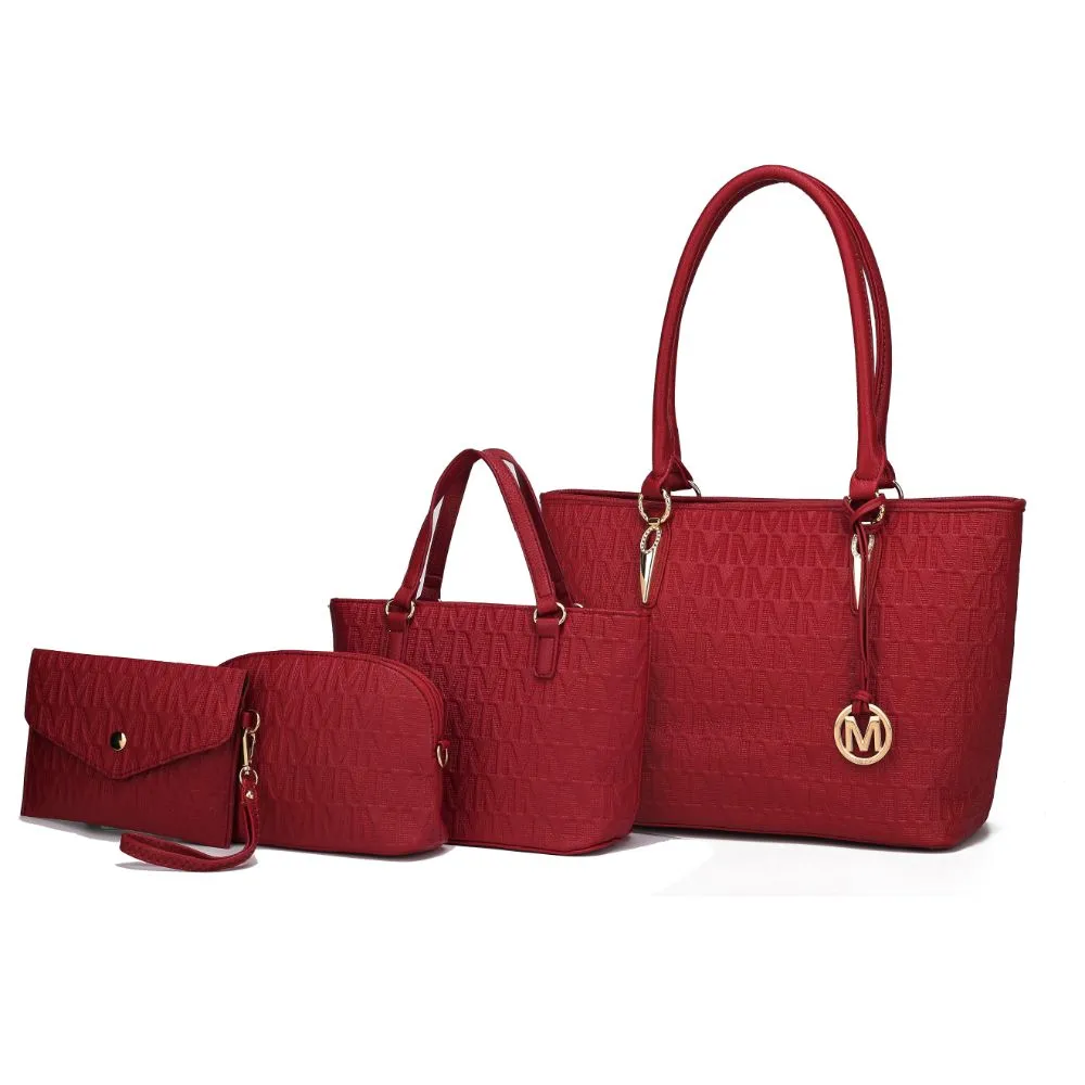 Reformation Edelyn embossed M Signature 4 PCS Tote Set
