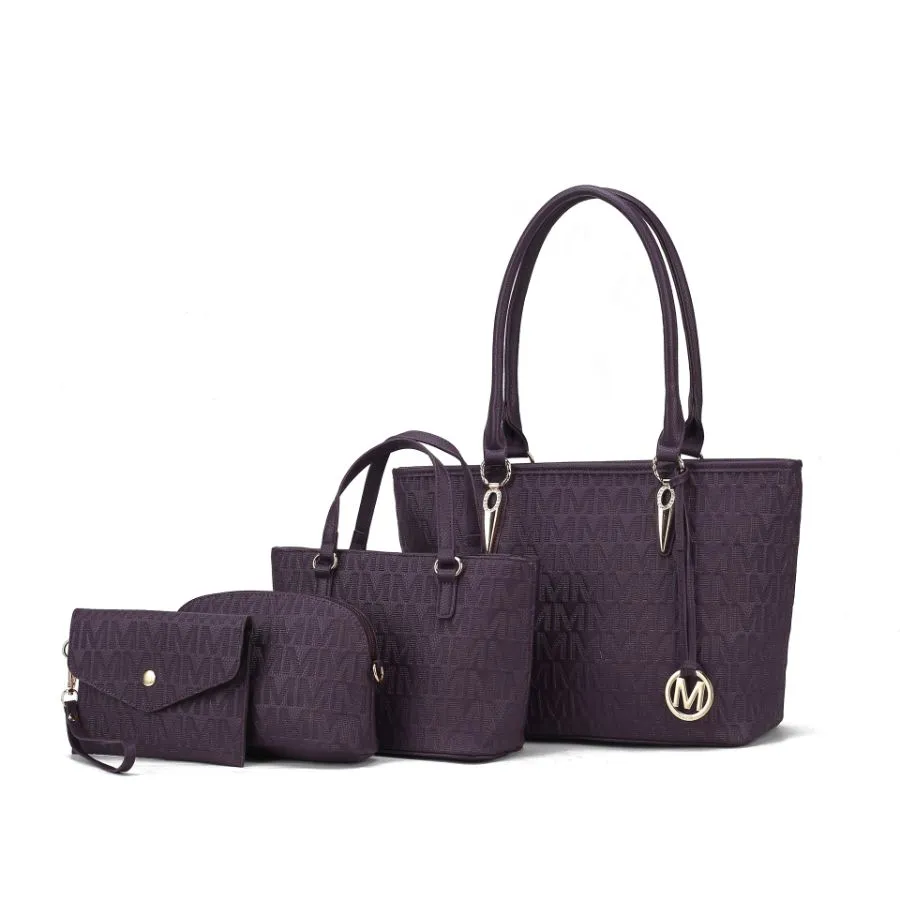 Reformation Edelyn embossed M Signature 4 PCS Tote Set