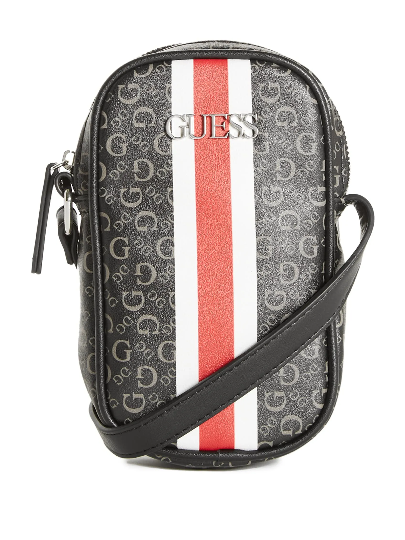 Reformation Striped Logo Print Crossbody