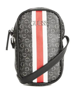 Reformation Striped Logo Print Crossbody