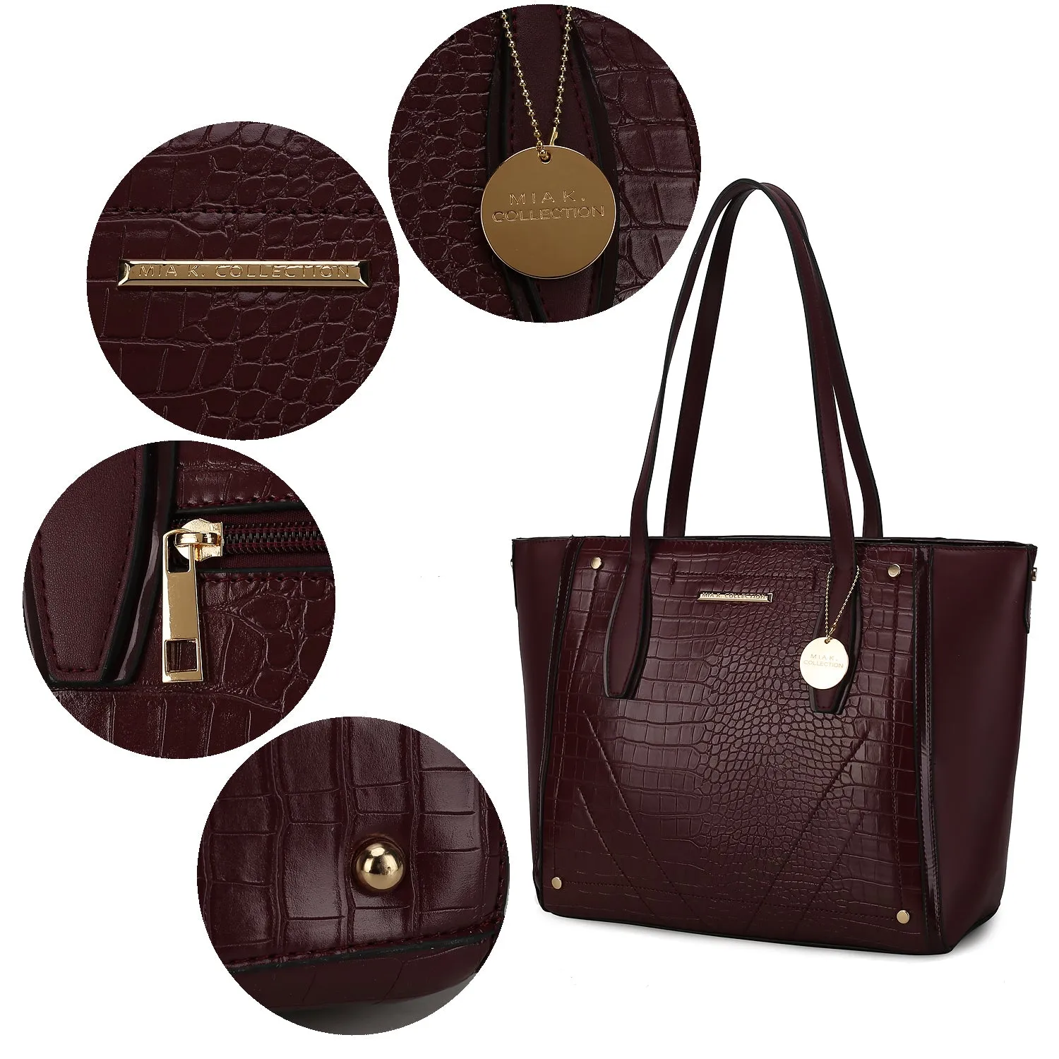 Robin Vegan Leather Tote Handbag