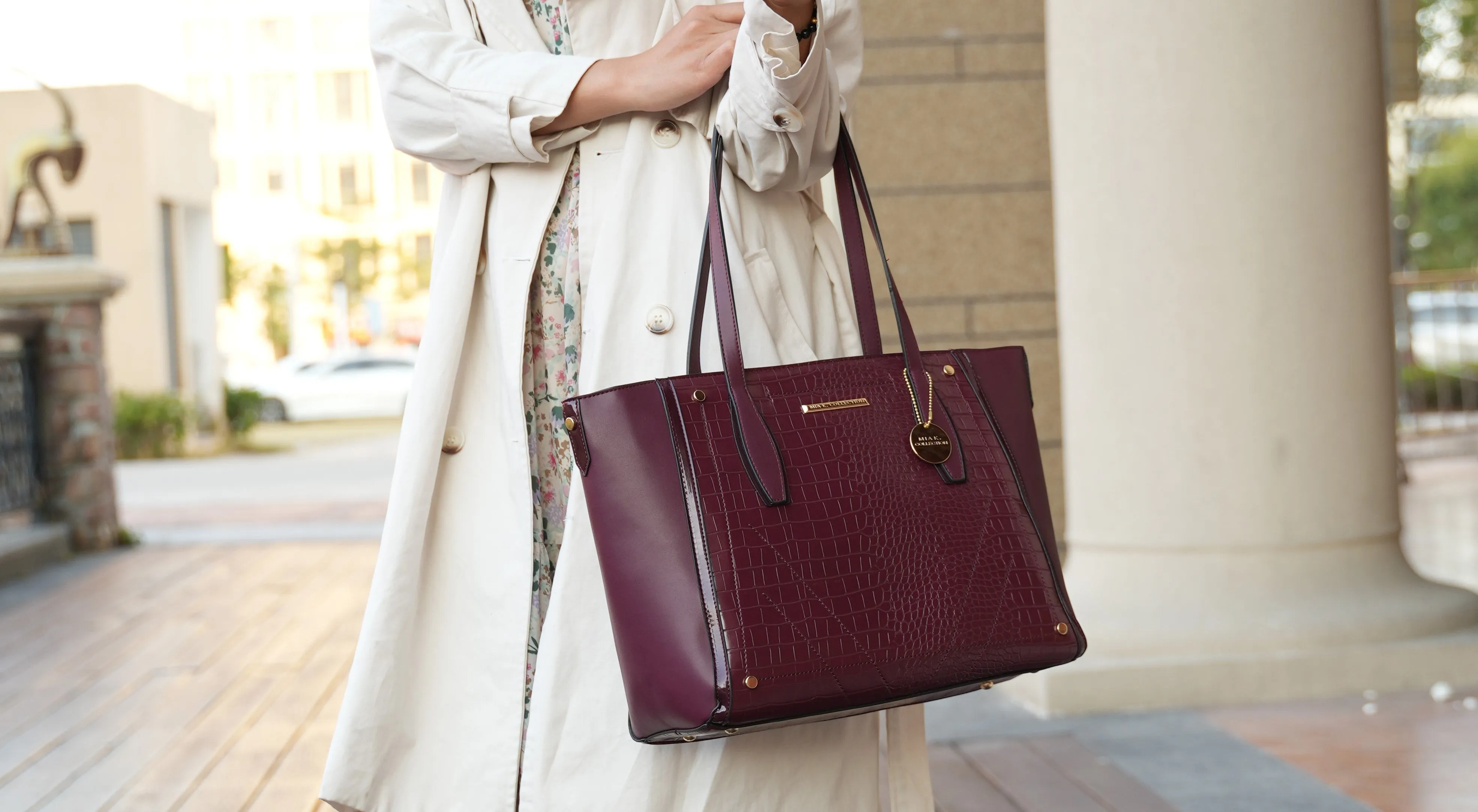 Robin Vegan Leather Tote Handbag
