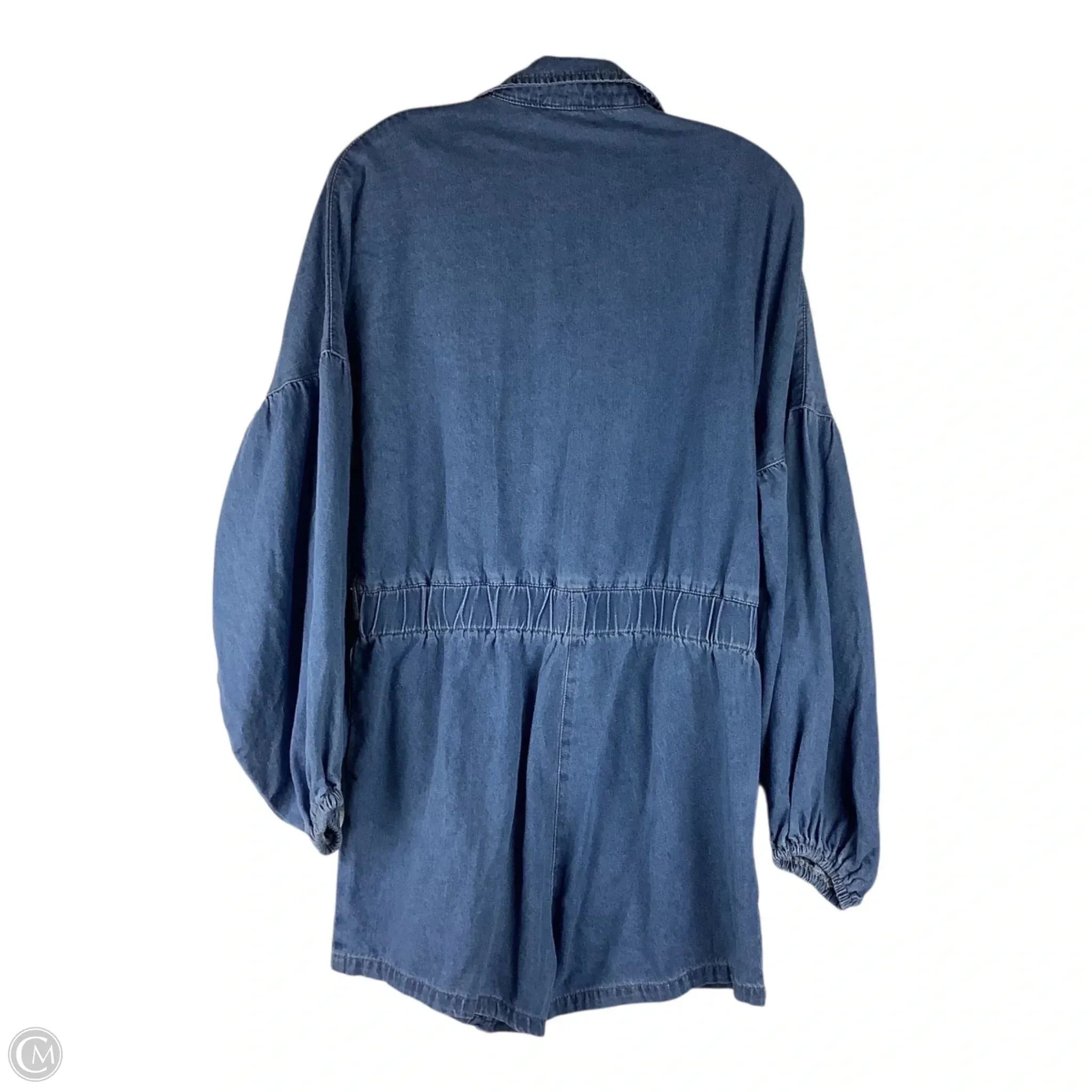 Romper By Clothes Mentor In Blue Denim, Size: M