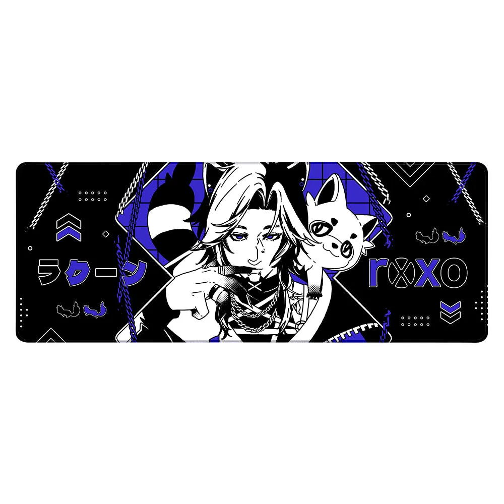 roxoah Indigo Raccoon XL Mousepad