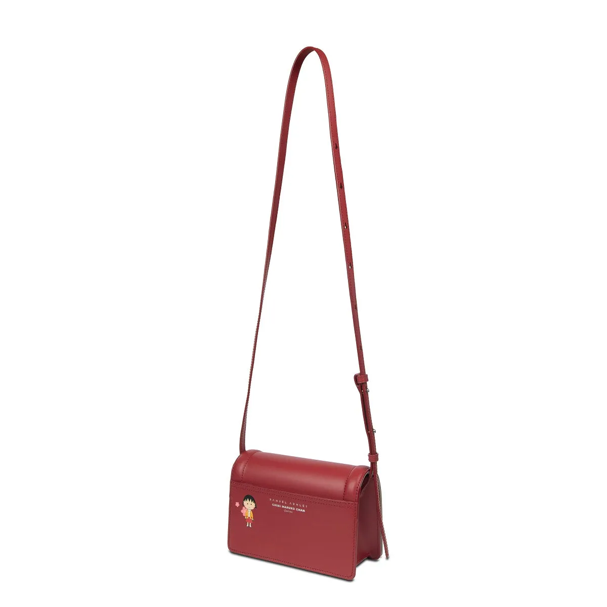 Samuel Ashley x Chibi Maruko Chan East-West Leather Crossbody Bag