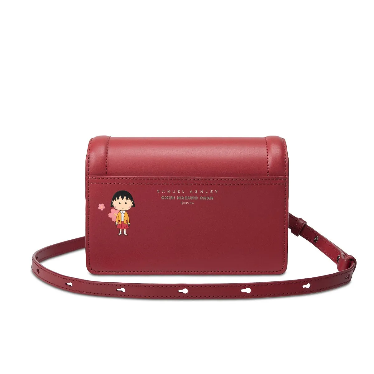 Samuel Ashley x Chibi Maruko Chan East-West Leather Crossbody Bag