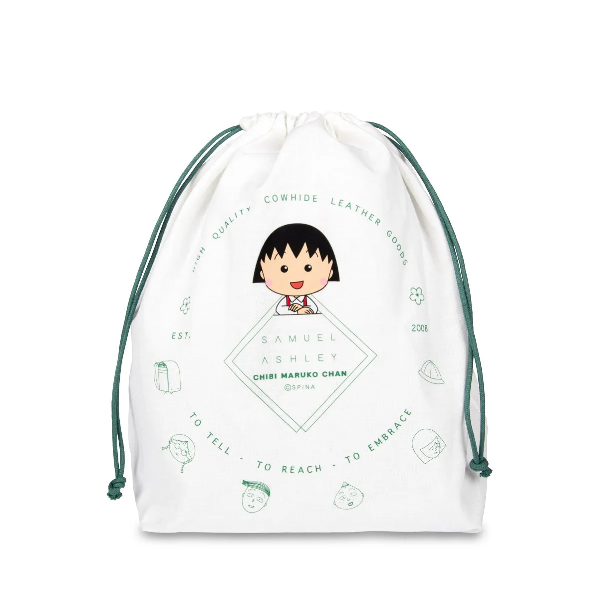 Samuel Ashley x Chibi Maruko Chan East-West Leather Crossbody Bag