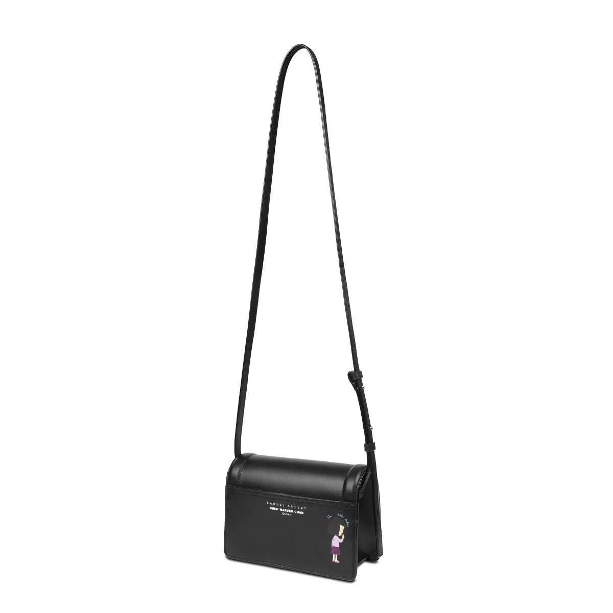 Samuel Ashley x Chibi Maruko Chan East-West Leather Crossbody Bag