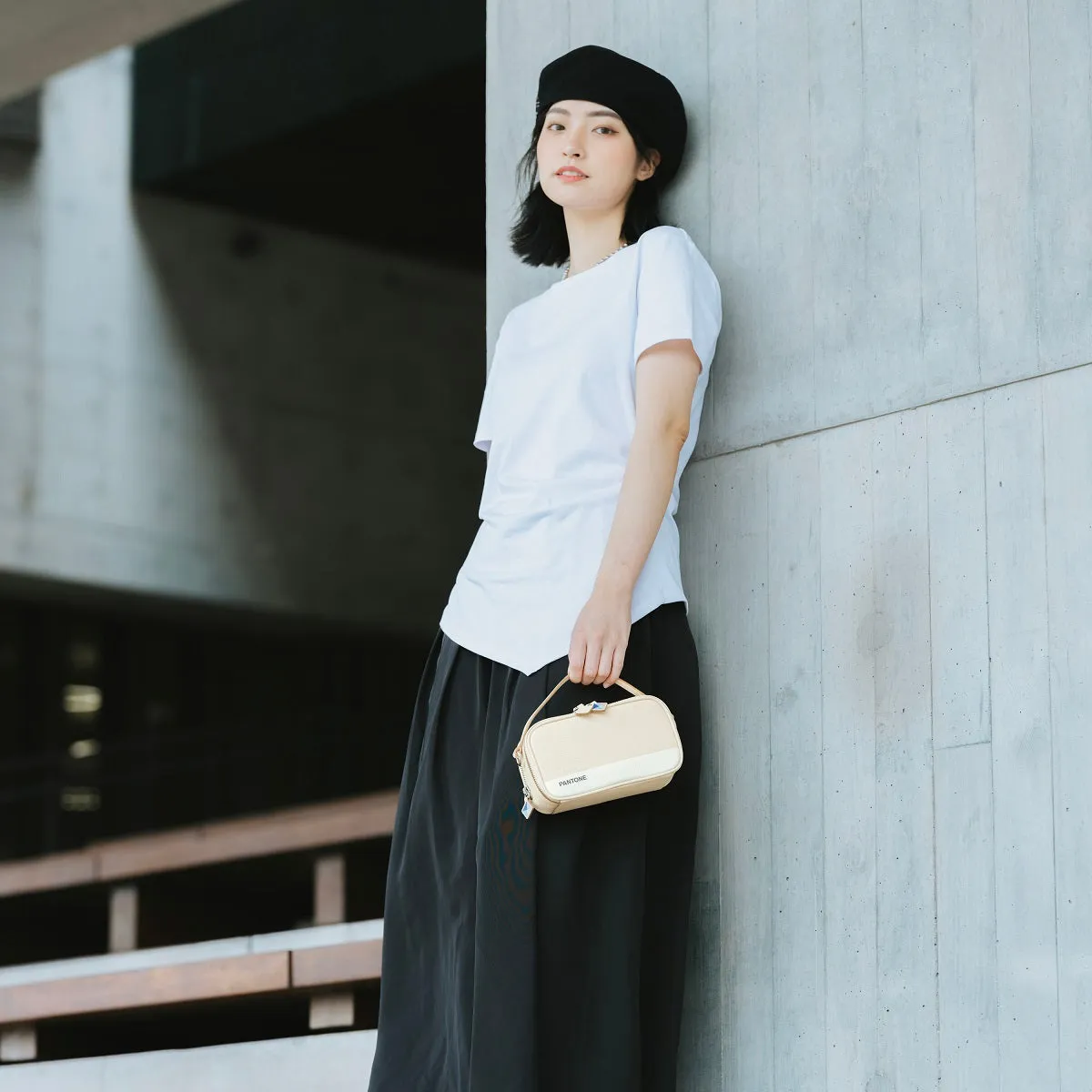 Samuel Ashley x Pantone Leather Satchel Bag